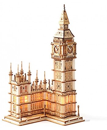 Rolife 3D Wooden Puzzles Craft Model Kits for Adults to Build Big Ben