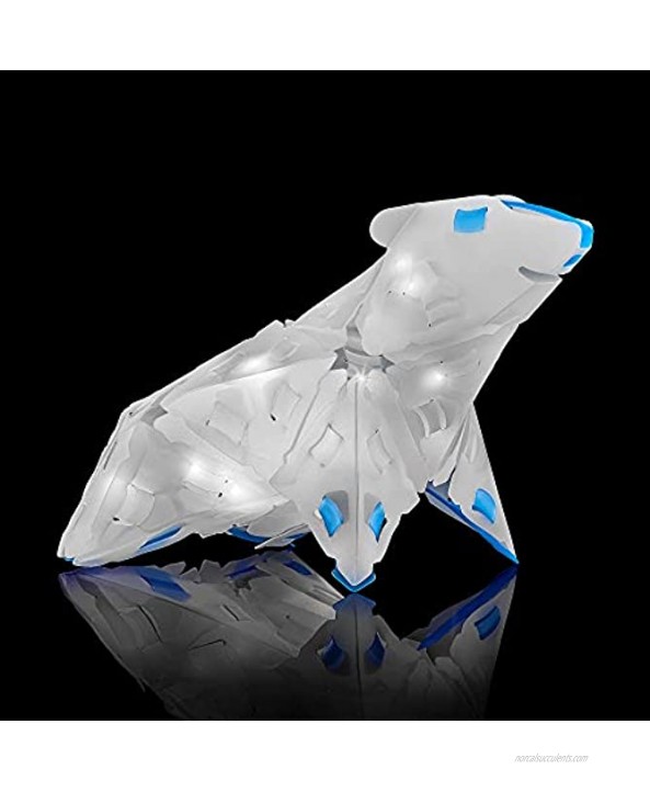 Thames & Kosmos Creatto Northern Lights Polar Bear & Winter Pals Light-Up 3D Puzzle Kit | Includes Creatto Puzzle Pieces to Make Your Own Illuminated Craft Creations | DIY Activity Kit & LED Lights