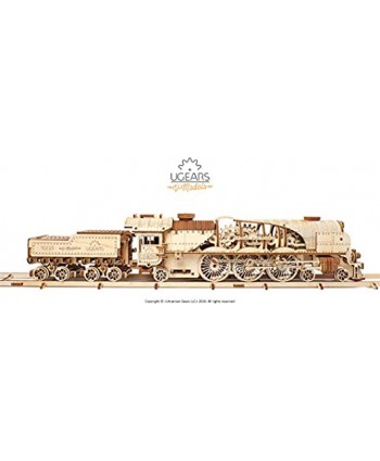 UGEARS Mechanical Model V-Express Steam Train with Tender