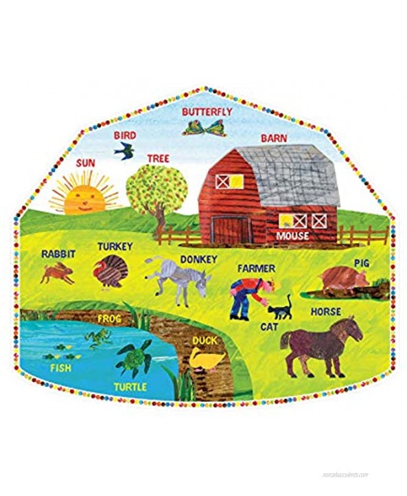 Briarpatch The World of Eric Carle Around The Farm 2-Sided Floor Puzzle Multicolor