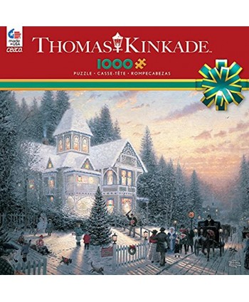 Ceaco Thomas Kinkade Painter of Light Victorian Christmas 1000 Piece Jigsaw Puzzle