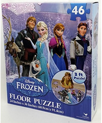 Disney Frozen Floor Puzzle 46-Piece 24" x 36" Styles Will Vary