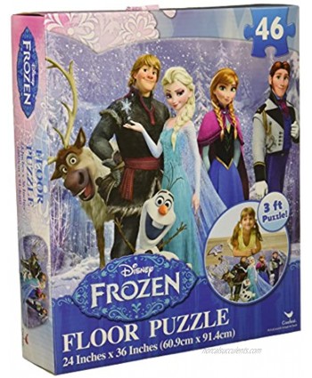 Disney Frozen Floor Puzzle 46-Piece 24" x 36" Styles Will Vary