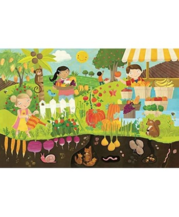 Educational Fruits and Vegetables 48-Piece Children's Floor Puzzle