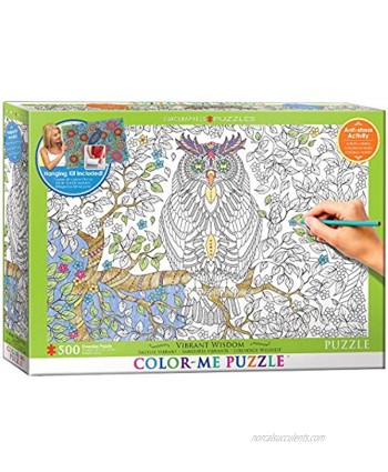 EuroGraphics Vibrant Wisdom Color Me Puzzle 500 Piece