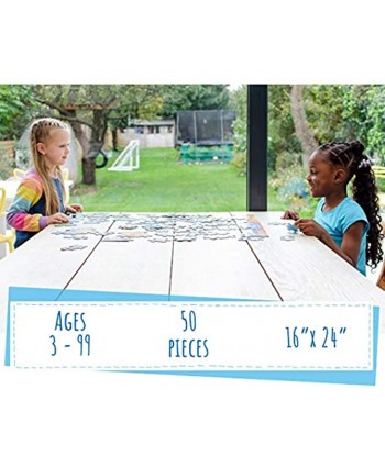 Farm Floor Puzzle 50 Pieces Farm Life Puzzle for Both Table and Floor with Easy to Handle Thick Pieces Making it a Great Gift for Any Occasion Farm Life