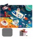 Floor Puzzles for Kids Giant Floor Puzzles Big Pieces Planet Puzzles 56 PCS Creative Moiré Fringes Jumbo Floor Puzzles Preschool Learning Educational Toys for Boys Girls Fantasy Space