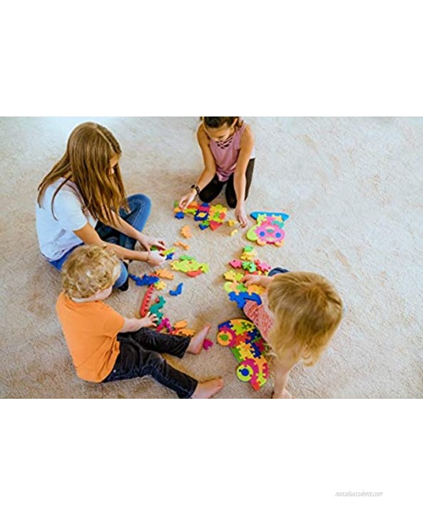 Foam Floor Puzzle Toy | SophiaJames Foam Floor Mat Puzzle | Toddler Puzzle | Kid Puzzles Age 3 | Reversible Letters on one Side Numbers on The Other