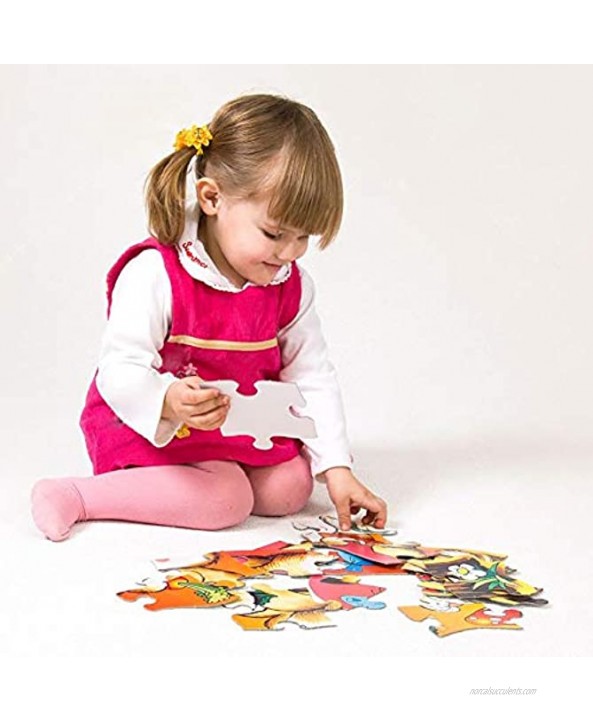 Giant Floor Puzzles for Kids Ages 3-5 Educational Toy for Age 4-8 Extra Large for Toddlers Extra-Thick Cardboard Construction 48 Pieces 34.3 x 22.4