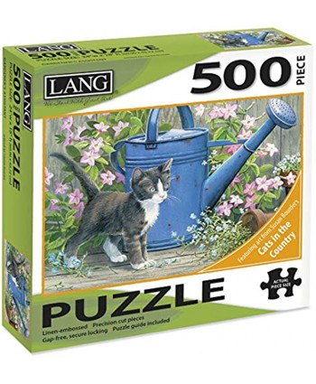 LANG Gardener's Assistant Cat 500 Piece Jigsaw Puzzle