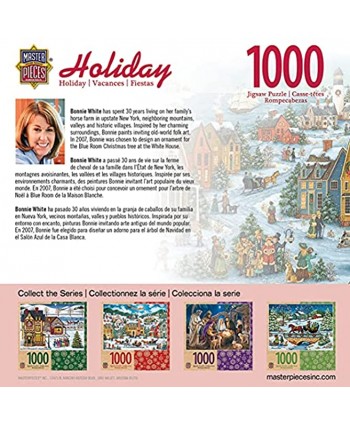 MasterPieces Holiday 1000 Puzzles Collection Harbor Side Carolers 1000 Piece Jigsaw Puzzle