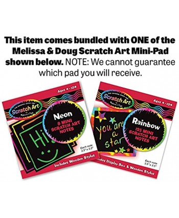 Melissa & Doug Alphabet Train: 28-Piece Floor Puzzle + Free Scratch Art Mini-Pad Bundle [04247]