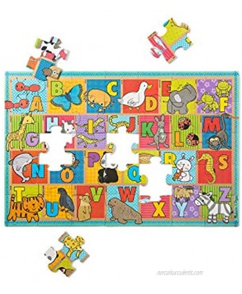 Melissa & Doug Natural Play Giant Floor Puzzle: ABC Animals 35 Pieces
