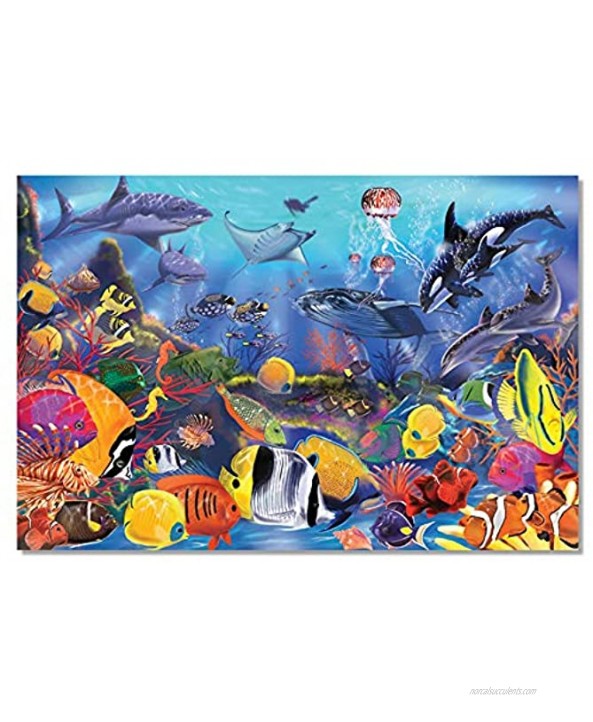 Melissa & Doug Underwater Ocean Floor Puzzle 48 pcs 2 x 3 feet