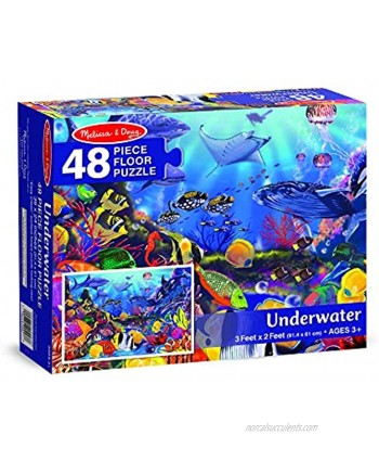 Melissa & Doug Underwater Ocean Floor Puzzle 48 pcs 2 x 3 feet