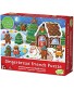 Peaceable Kingdom Gingerbread Friends Scratch and Sniff Holiday Puzzle for Kids 84 Pieces
