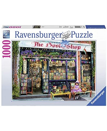 Ravensburger The Bookshop Puzzle 1000 Piece Jigsaw Puzzle for Adults – Every piece is unique Softclick technology Means Pieces Fit Together Perfectly
