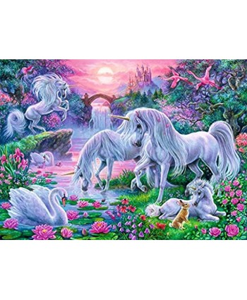 Ravensburger Unicorns in the Sunset Glow 150 Piece Jigsaw Puzzle for Kids – Every Piece is Unique Pieces Fit Together Perfectly