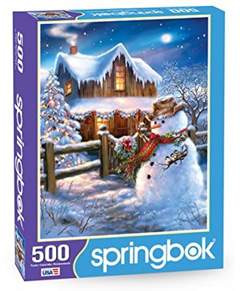Springbok 500 Piece Jigsaw Puzzle The Country Christmas Made in USA
