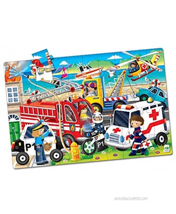 The Learning Journey: Jumbo Floor Puzzles Emergency Rescue Extra Large Puzzle Measures 3 ft by 2 ft Preschool Toys & Gifts for Boys & Girls Ages 3 and Up