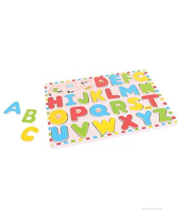 Bigjigs Toys Inset Puzzle Uppercase Alphabet