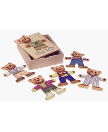 Schylling Ernest Moody Bear Wooden Puzzle
