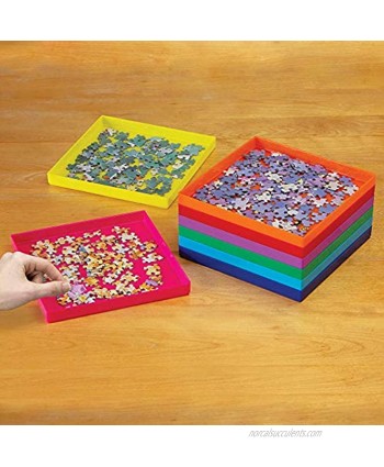 Bits and Pieces Jumbo Puzzle Stack-Em Sorting Trays Puzzle Piece Sorter Puzzle Gift