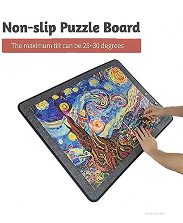 Comitok Jigsaw Puzzle Board Portable Storage Pad for Adults Accessories Hold Up to 1000 Pieces Puzzle Saver and Keeper Cover with Felt Mat Non-Slip Surface,Sturdy and Movable,30.71 X 22.44 inch