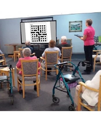 Dementia Activities for Seniors Activities for Dementia and Alzheimer's Patients Cross Word Wall Activities for Older Elderly Adults Nursing Care Facilities Assisted Living Senior Crossword Puzzles for Boredom Busters