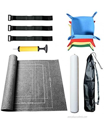 Jigsaw Puzzle Roll Mat Deluxe Edition CHIVENIDO Puzzle Storage Set Store Up to 2000 Pieces Puzzle Felt mat 46 inches x 31inches Storage and Transport Premium Pump Inflatable Tube Black