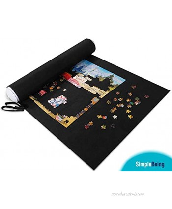 Simple Being Jigsaw Puzzle Roll Up Mat Puzzle Saver Storage Holder Felt Board