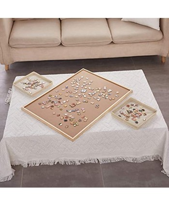 Standard Size: 34"×26" Puzzle Board Puzzle Table Puzzle Tables for Adults Puzzle Table Puzzle Tray with 4 Storage Bags 1500 pcs