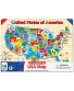 The Learning Journey Lift & Learn Puzzle USA Map Puzzle for Kids Preschool Toys & Gifts for Boys & Girls Ages 3 and Up United States Puzzle for Kids Award Winning Toys