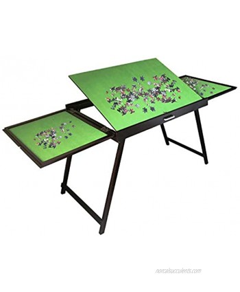 Wooden Jigsaw Puzzle Table for Adults & Kids,Portable Folding Table,Multifunction Tilting Table Puzzle Accessories for 1500 Pcs