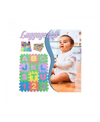 36PCs Baby Child Number Alphabet Digital Puzzle Little Size Non Slip Waterproof Lightweight Easy Clean Building Blocks Maths Early Educational Toy Christmas Gift
