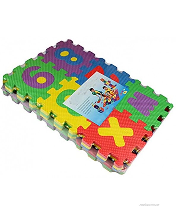 36Pcs Kids Number and Alphabet Puzzle,Colorful Play Mat Foam Maths Educational Toy Gift for Child Girls Boys