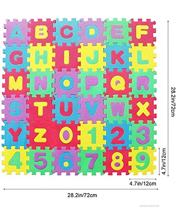 36pcs Play mat,Kids Foam Puzzle Floor Play Mat with Colors or Numbers & Alphabets Exercise Flooring Mat for Children & Toddlers,Shipping from USA