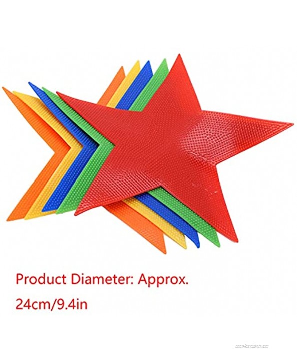 DJDK Star Toy Marker Mat,Five‑Pointed Star Game Toys for Kids Jump Play Mat Sport Team Play Training Toy for Children
