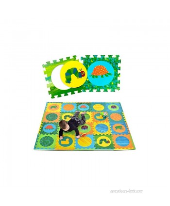 Eric Carle Interlocking Baby Play Mat Very Hungry Caterpillar Foam Floor Tiles for Infants and Children 52" x 65"