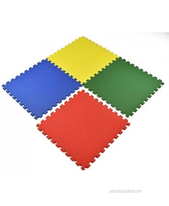 Greatmats Foam Puzzle Tile Playmats Kids Flooring 2x2 Ft x .5 Inch 4 Colors Mix 16 Pack