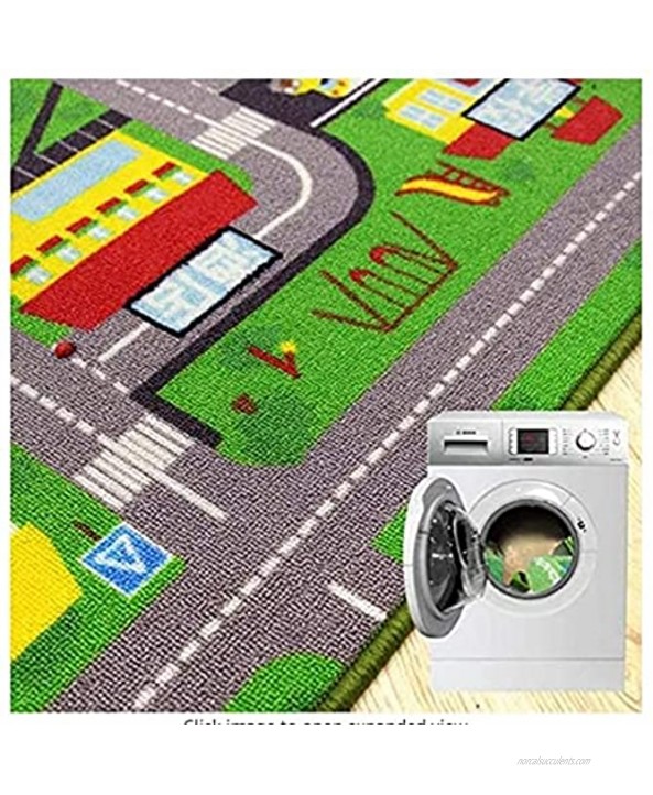Heseam 40x60 inches Kids Carpet Playmat Rug City Life Great for Playing with Cars and Toys Play Learn and Have Fun Safely Kids Baby Children Educational Road Traffic Play Mat