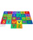 Hey! Play! Interlocking Foam Tile Play Mat with Letters Nontoxic Children's Multicolor Puzzle Tiles for Playrooms Nurseries Classrooms and More 12.5 x 12.5 x .25"