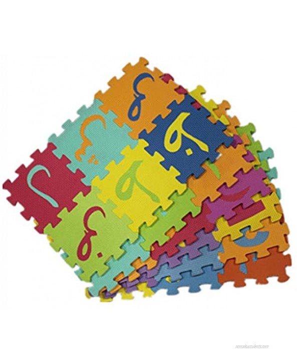 Kekailu Kids Puzzle Mat,90cm Russian Arabic Alphabet Kids Carpet Foam EVA Shaggy Puzzle Crawling Mat,Russian Letters