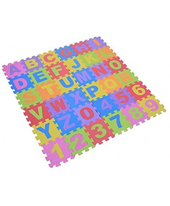 Letters Crawling Pad Kids Puzzle Mat 36Pcs Floor Toys for Home Kids Play Carpet for Nursery