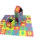 Mini Foam Puzzle Floor Play Mat Interlocking Floor Tiles with Alphabet and Numbers36 PCS,5x5cm