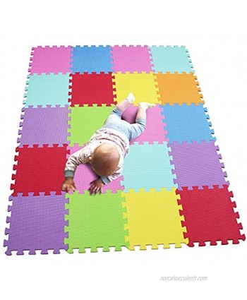 MQIAOHAM 20 pcs Portable edu Soft Kids infantino Tiles Toddlers Floor Large Carpet Outside Colored Big CS3009G20PVC