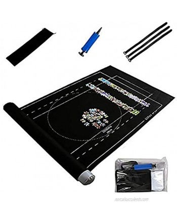 Puzzle Roll Mat Jigsaw Puzzle Roll Up Play Mat Puzzle Felt Mat Children Puzzle Store Mat Jigsaw Puzzle Roll Up Play Mat for Up to 1500 Pieces Puzzles,Adults Kids Home Puzzle Game Mat Black-Set