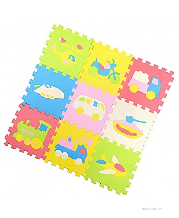 Ruiqas Baby Puzzle Foam Thickness Play Mat Interlocking Floor Tiles Crawling Play Rugs for Toddlers Infants
