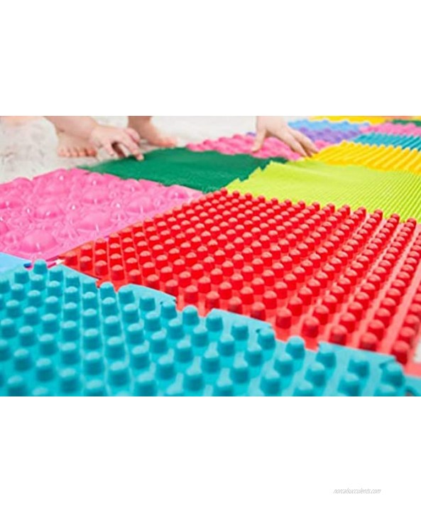 Sensory Mat Module Set of Massage Game Mats for Kids Orthopedic Massage Puzzle Floor Mats Sensory Toys for Autistic Children