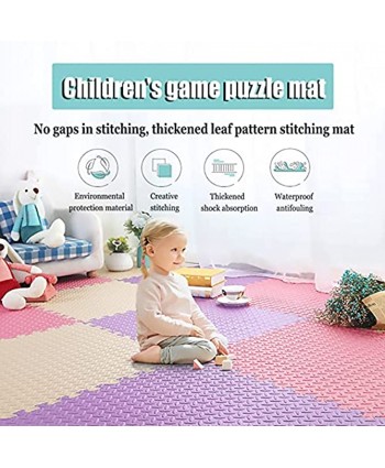 TBY Children Play Mat Soft EVA Foam Play Puzzle Mats Baby Interlocking Crawling Mat for Living Room Garden Yoga Exercise Gym Perfect Home Decoration,Yellow+Blue,4